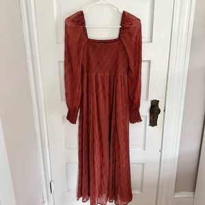OPT Smocked Maxi Dress